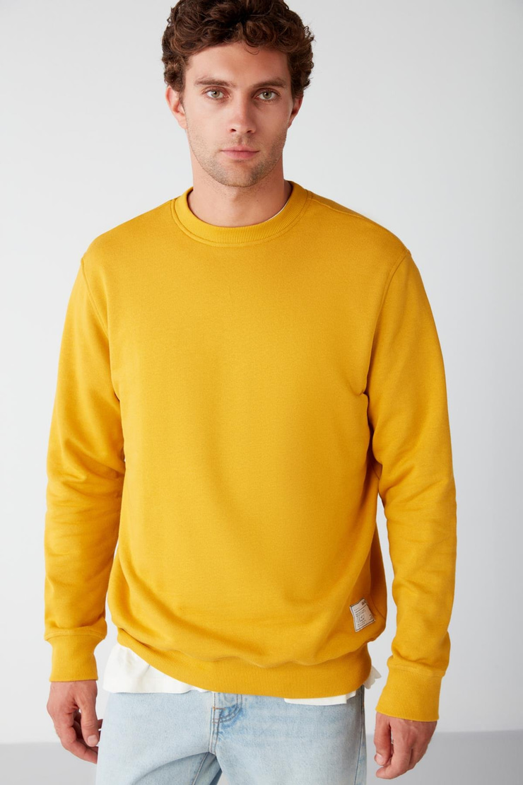 TRAVIS Relaxed Regular Safran Sarı  Sweatshirt