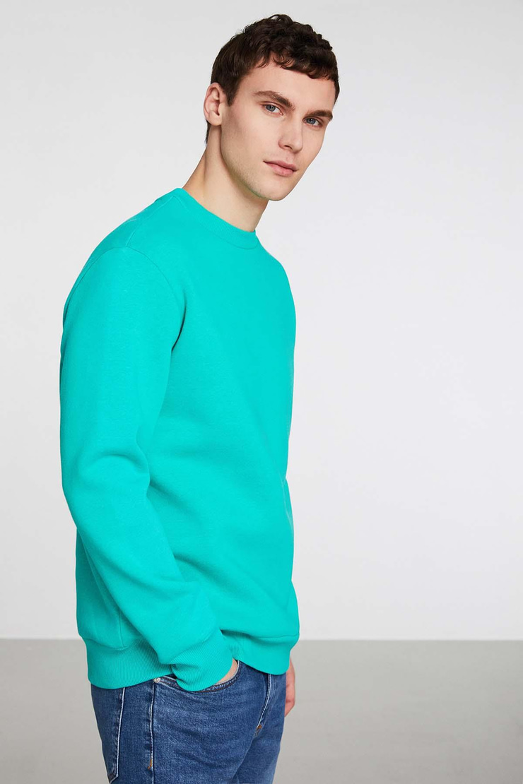 TRAVIS Relaxed Regular Yeşil  Sweatshirt