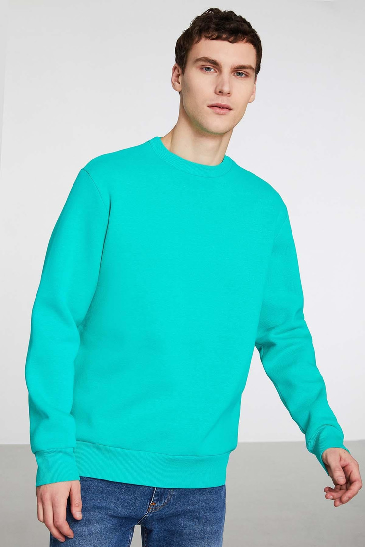 TRAVIS Relaxed Regular Yeşil  Sweatshirt