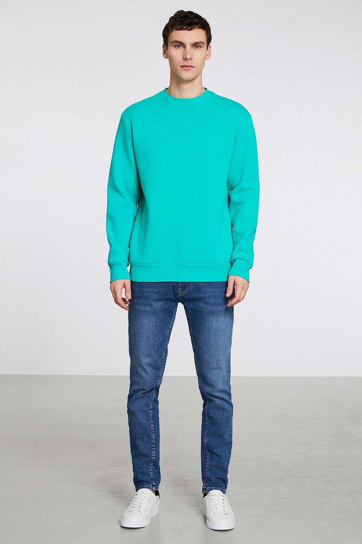 TRAVIS Relaxed Regular Yeşil  Sweatshirt