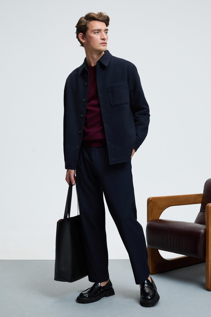 VAREX Erkek Yuvarlak Yaka Basic Regular Fit Triko Bordo Kazak