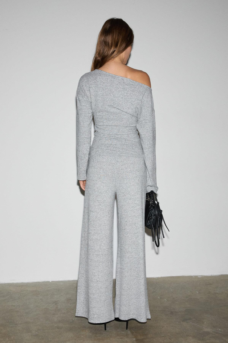 VELAN Kadın Yumuşak Ve Esnek Kumaşlı Geniş Paçalı Grimelanj Eşofman Altı