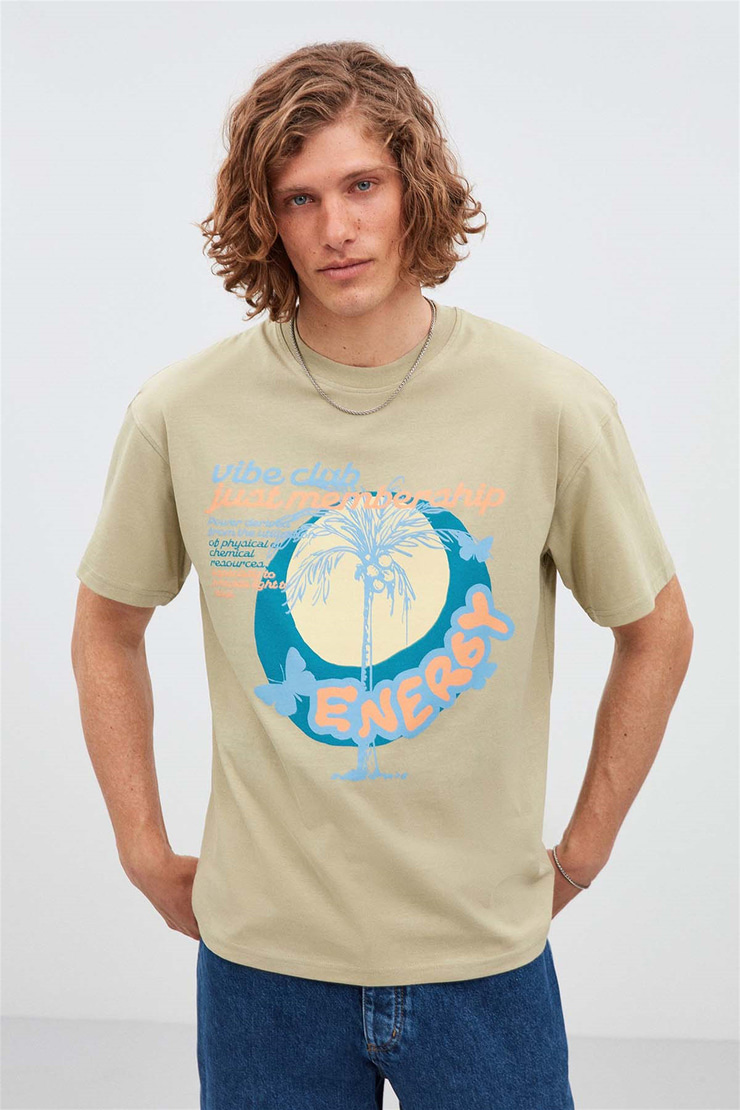 VİBE Örme Oversize 760  T-Shirt