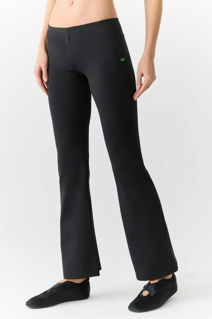 VIVIANNE Kadın Ispanyol Paça Yumuşacık Siyah Tayt