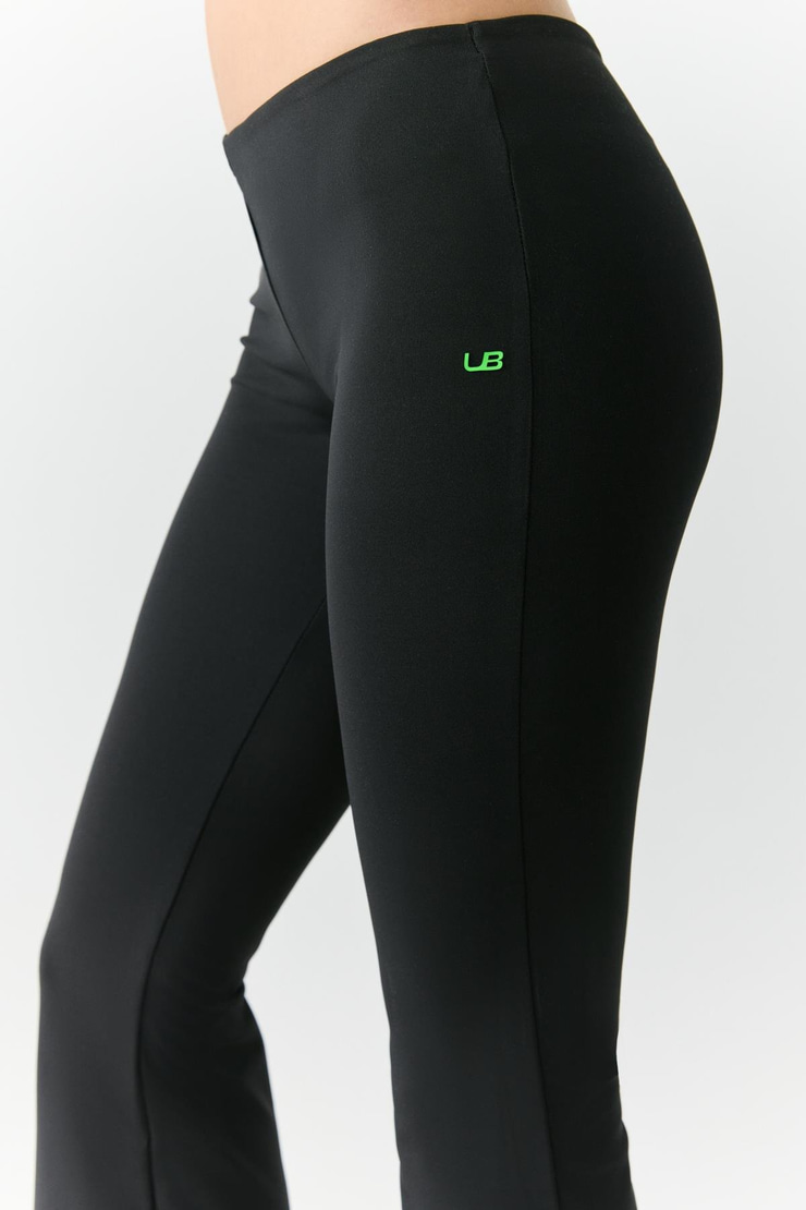 VIVIANNE Kadın Ispanyol Paça Yumuşacık Siyah Tayt