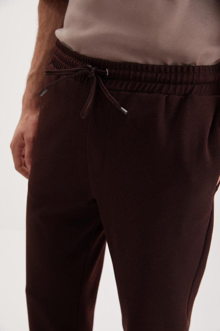 WALSH  Regular Bordo Tekli Pantolon