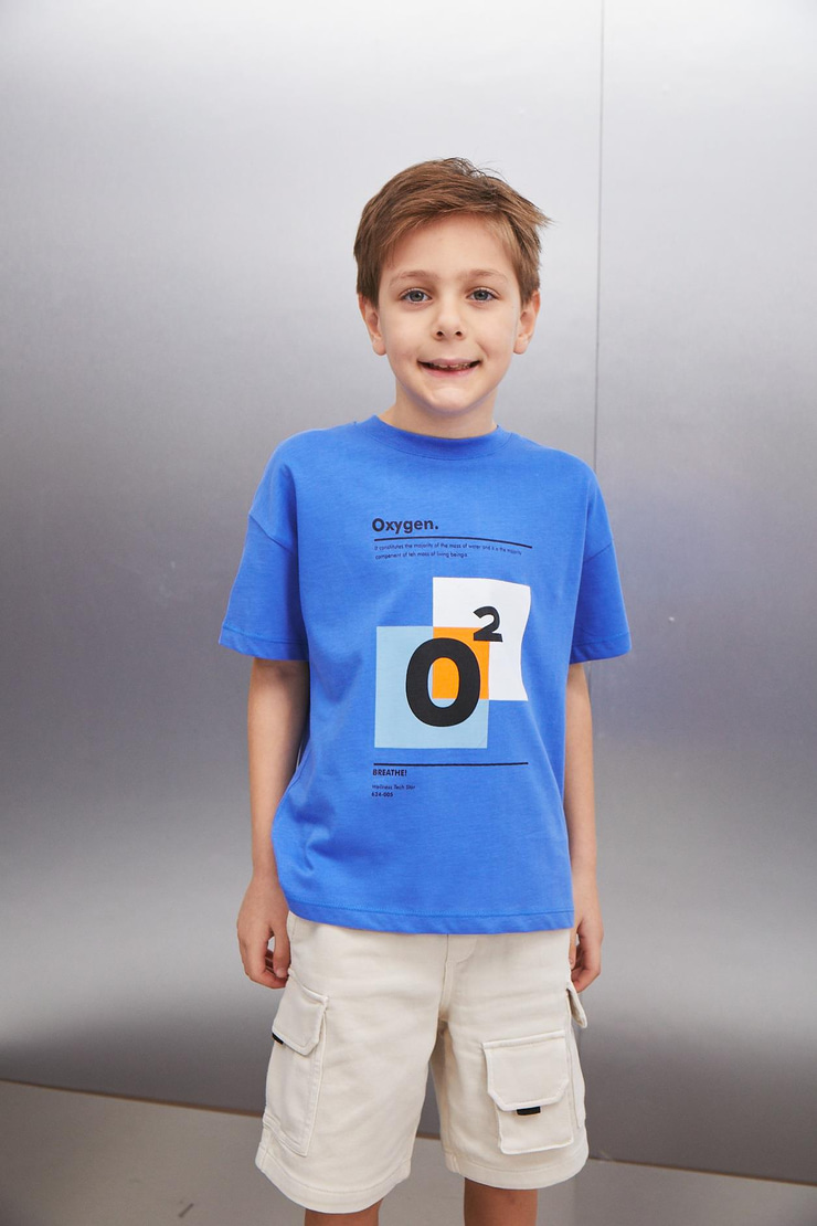 ZADIG Erkek Saks Mavi T-Shirt