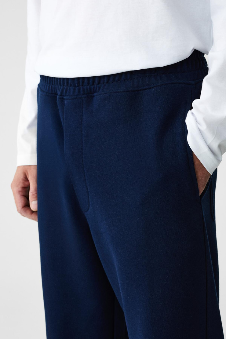 ZENITH Erkek Organik Pamuklu Beli Lastikli 4 Cepli Relaxed Fit Lacivert Eşofman Altı