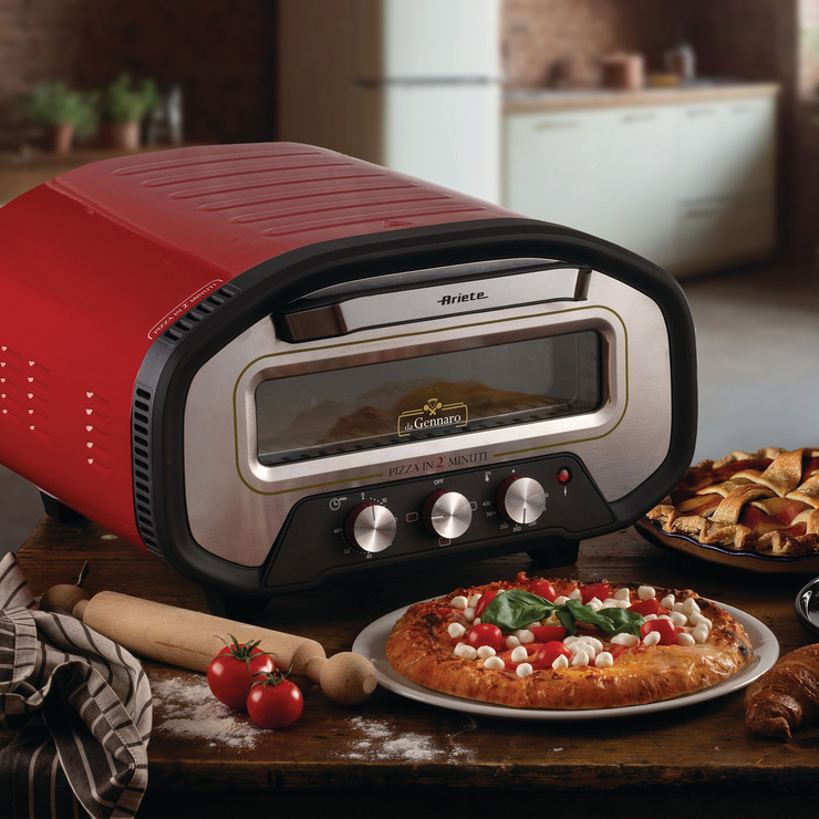 Ariete Da Gennaro Profesyonel Pizza Taş Fırını 2200 W 430°C Kırmızı 3901/00