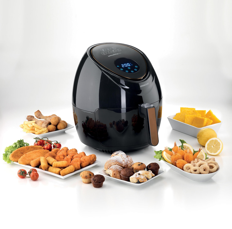 Kenwood Airfryer XXL 5,5 Lt Geniş Kapasite, Siyah HFP50.000BK