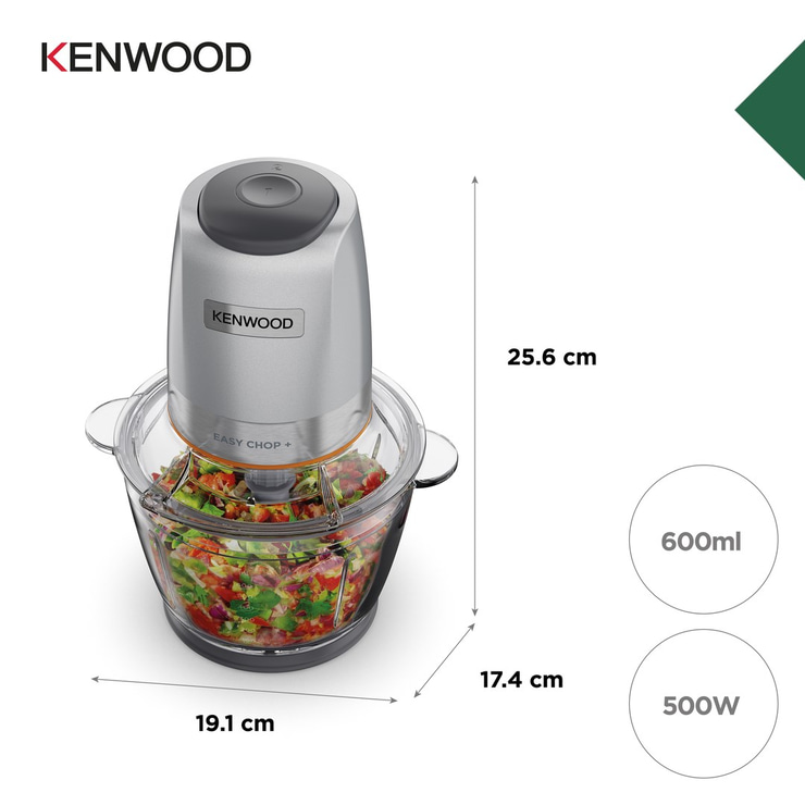 Kenwood Easy Chop+ Cam Hazneli Doğrayıcı Blender CHP62.400SI