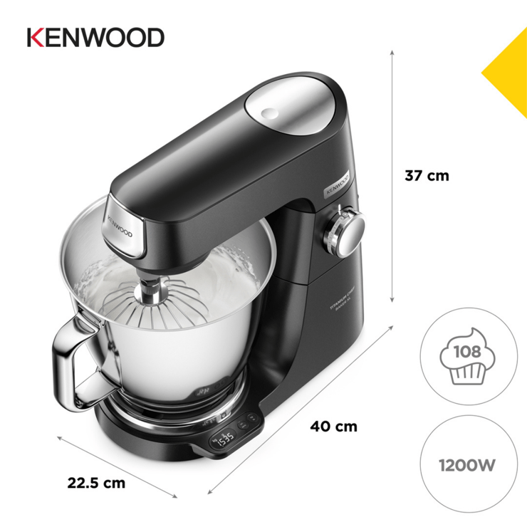 Kenwood KVL85.004SI Titanium Chef Baker XL Mutfak Şefi-Black