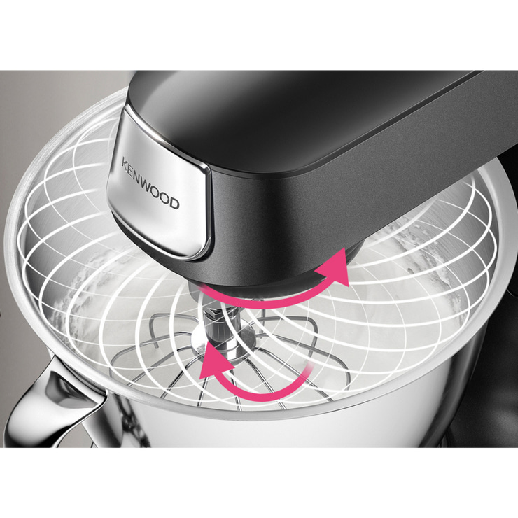 Kenwood Titanium Chef Baker 1200W Çift Hazneli Siyah Mutfak Şefi KVC85.004BK
