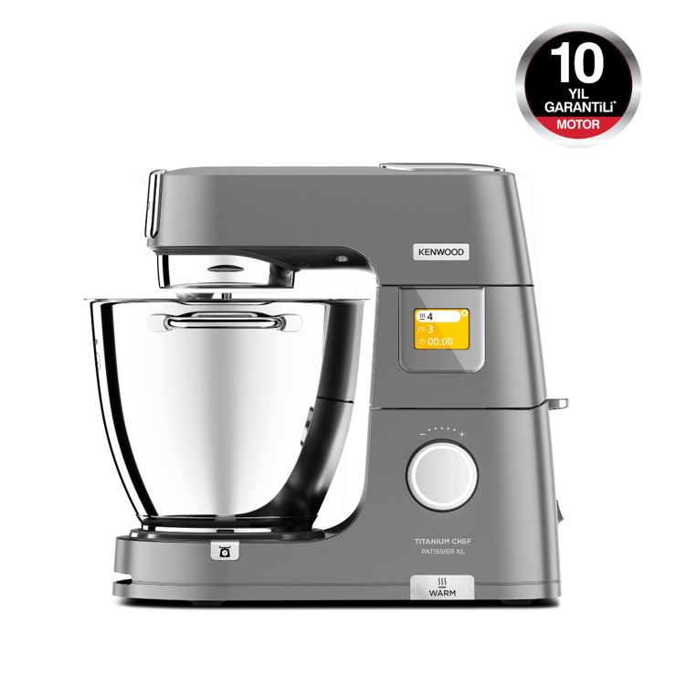 Kenwood Titanium Chef Pattisier XL Isıtma Özellikli 1500 Watt 7L Mutfak Şefi KWL90.004SI