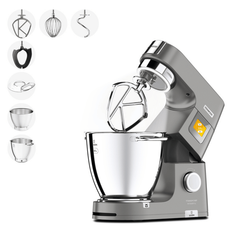 Kenwood Titanium Chef Pattisier XL Isıtma Özellikli 1500 Watt 7L Mutfak Şefi KWL90.004SI