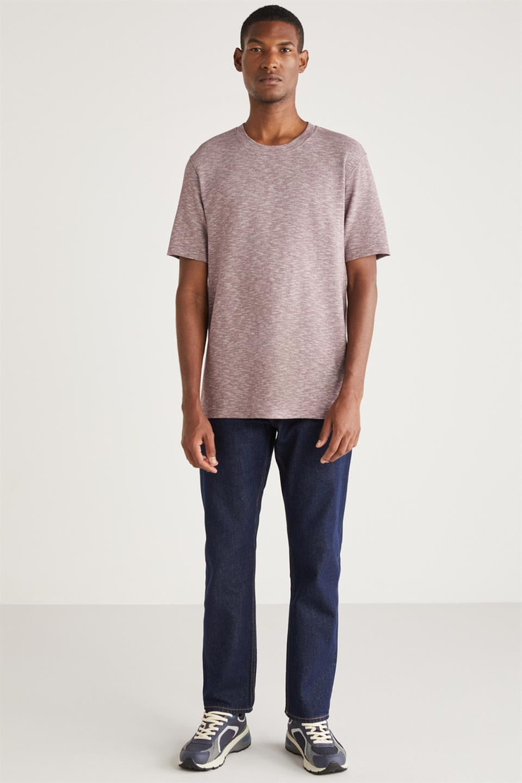 ABBOTT Basic Relaxed Kırmızı Tekli T-Shirt