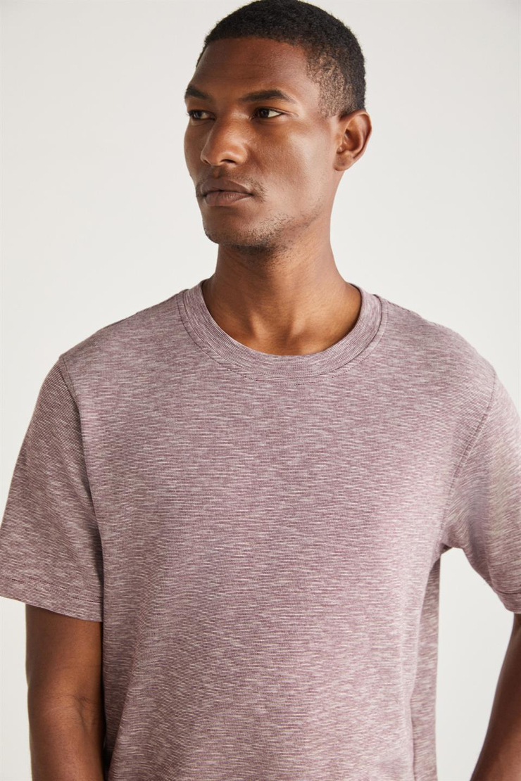 ABBOTT Basic Relaxed Kırmızı Tekli T-Shirt