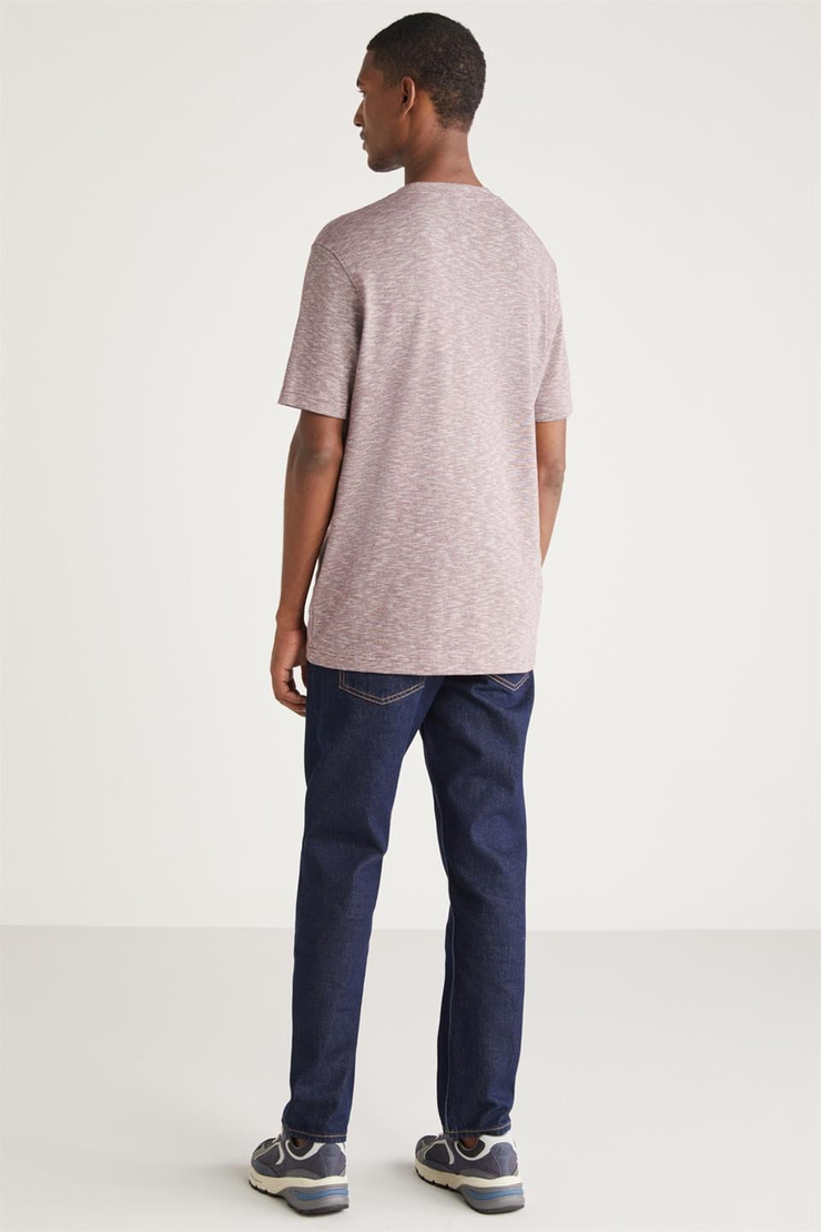 ABBOTT Basic Relaxed Kırmızı Tekli T-Shirt