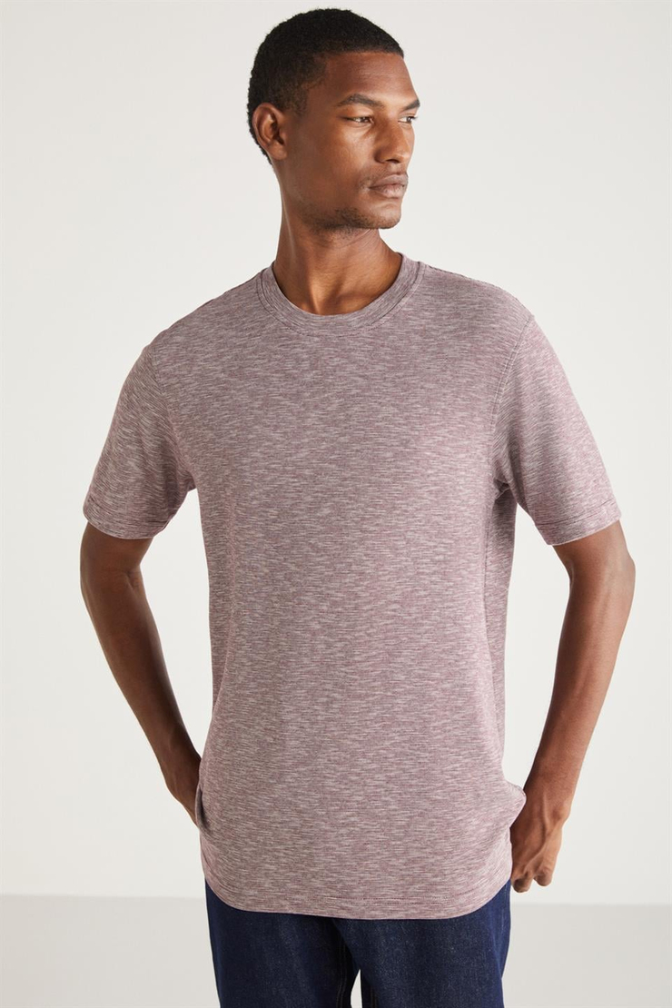 ABBOTT Basic Relaxed Kırmızı Tekli T-Shirt