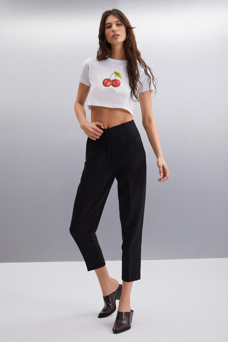 ADEA Jogger Regular Siyah Tekli Pantolon