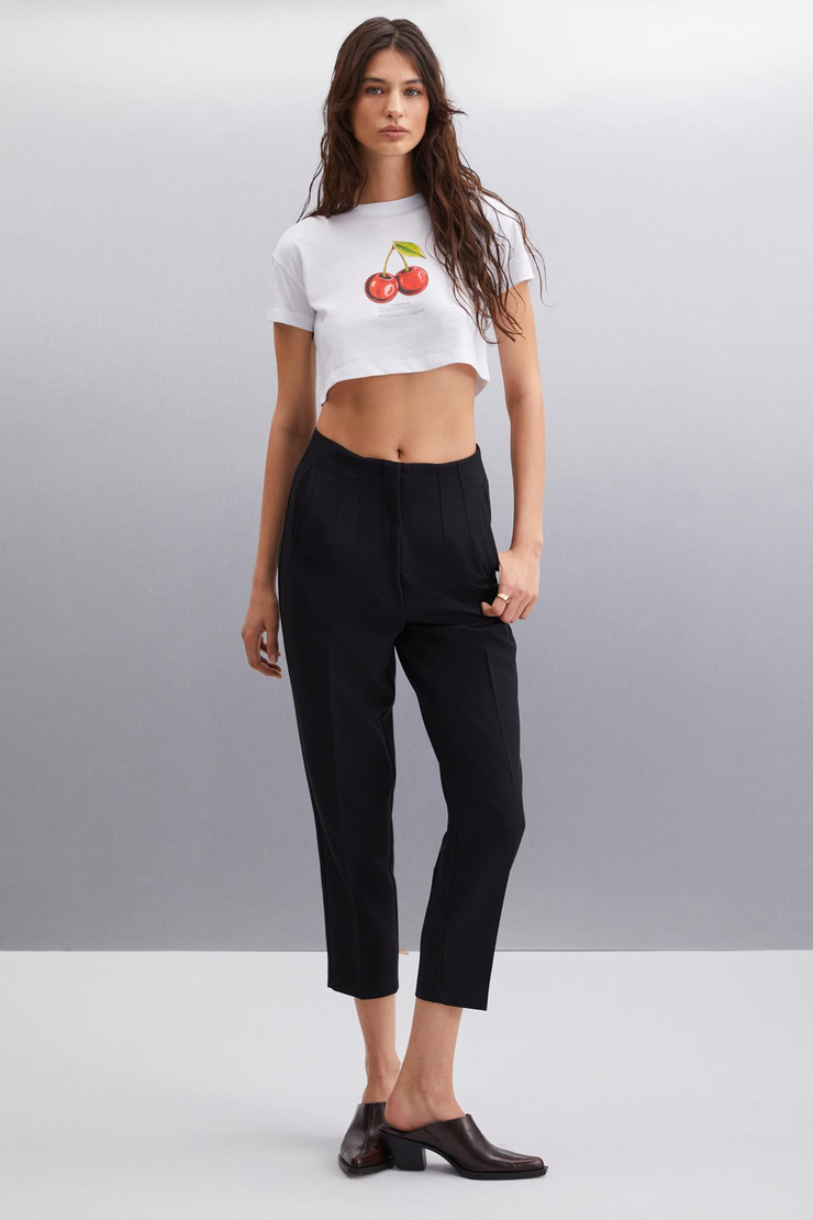 ADEA Jogger Regular Siyah Tekli Pantolon