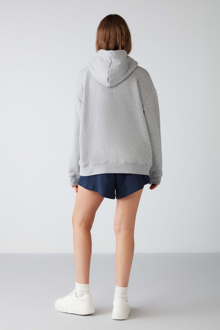 ADEL Örme Relaxed Gri  Sweatshirt