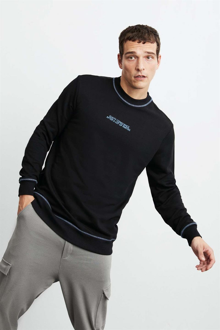 ALBERT Örme  Siyah  Sweatshirt