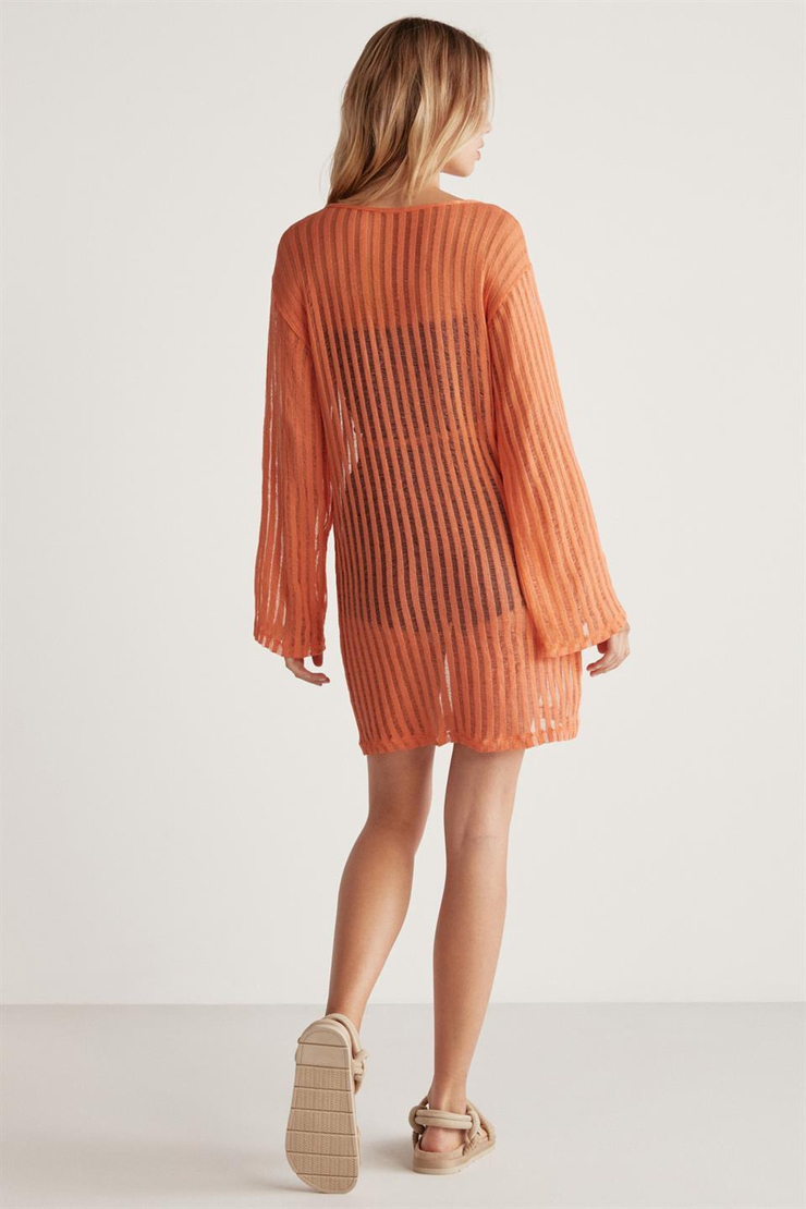 ALEGRA Örme Relaxed Nar Çiçeği Tekli Elbise