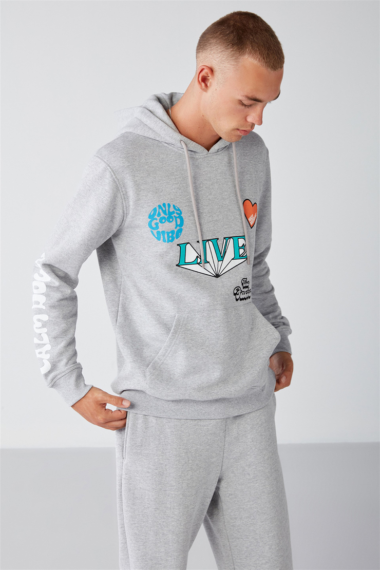 ALIVE Örme Regular Grimelanj  Sweatshirt