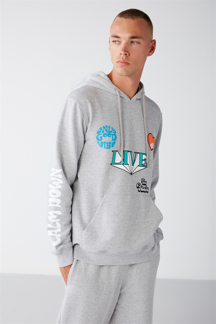 ALIVE Örme Regular Grimelanj  Sweatshirt