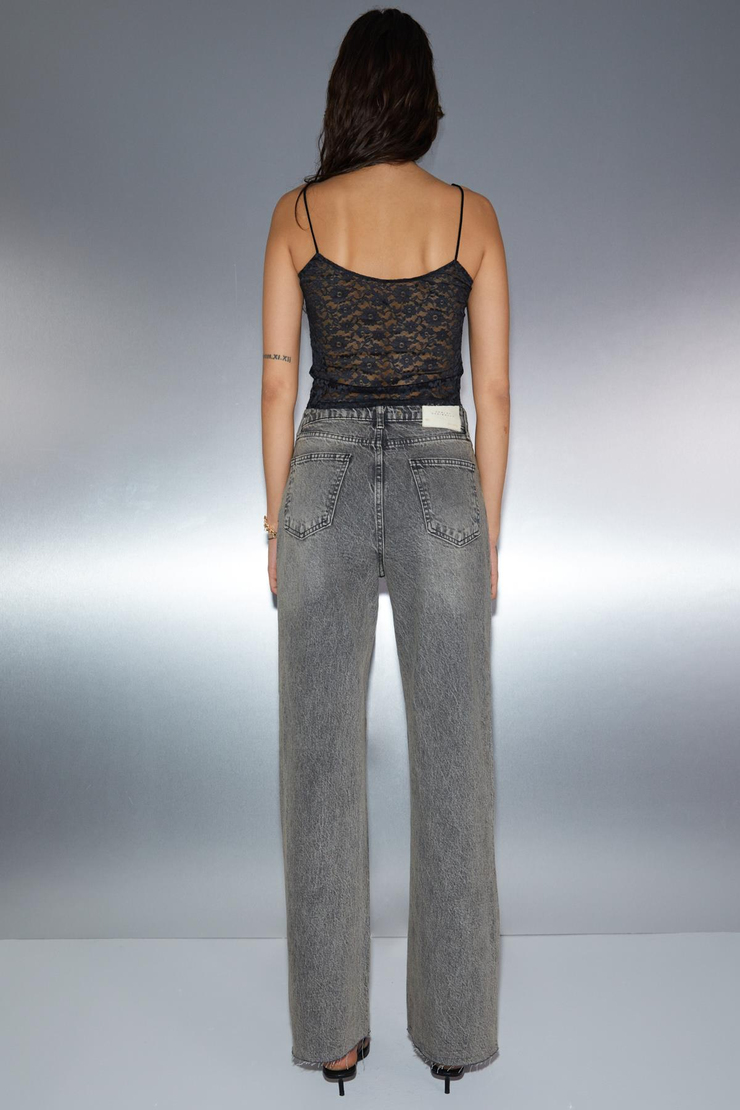 ALKIDA Jogger Regular Jogger Antrasit Tekli Jeans