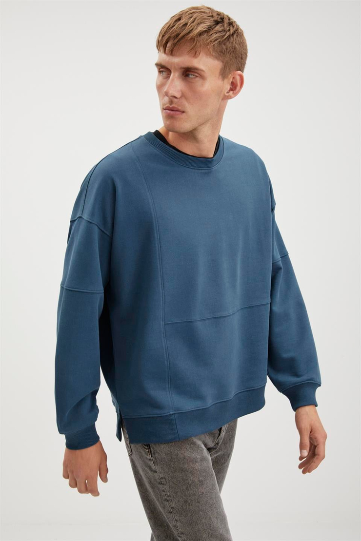 ALLEN  Oversize Petrol Yeşili  Sweatshirt