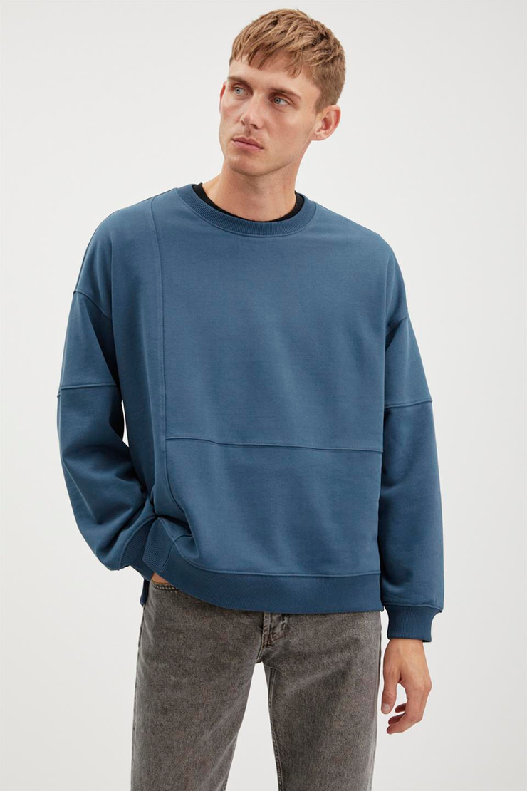 ALLEN  Oversize Petrol Yeşili  Sweatshirt