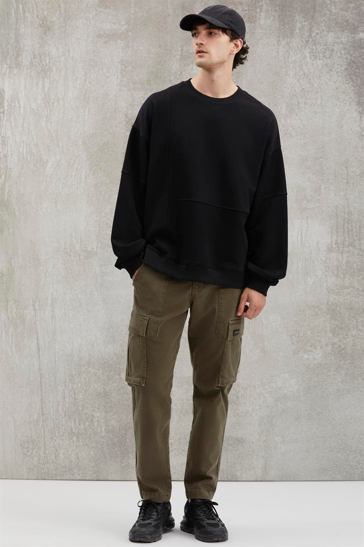 ALLEN  Oversize Siyah  Sweatshirt