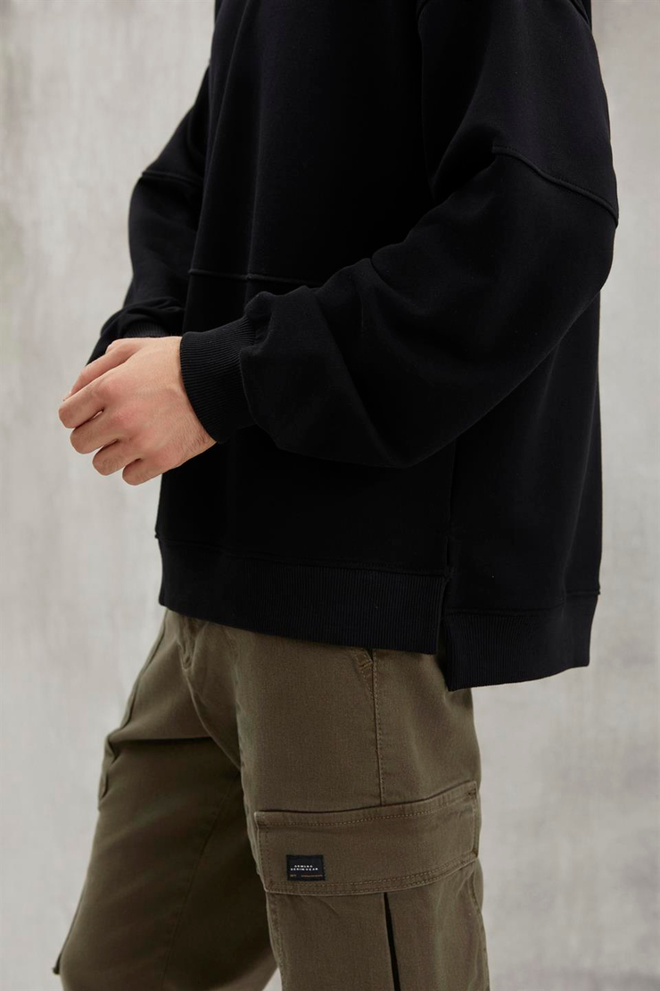 ALLEN  Oversize Siyah  Sweatshirt