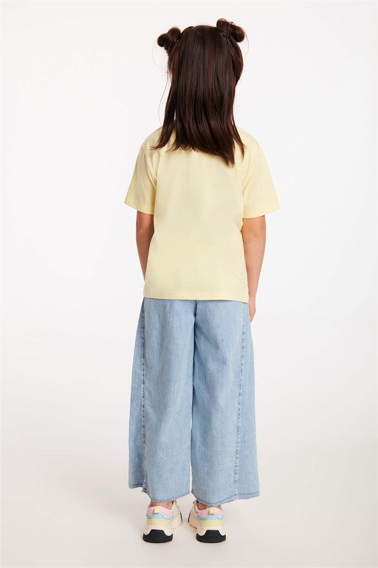 ANISE Örme Regular Fit Sarı  T-Shirt