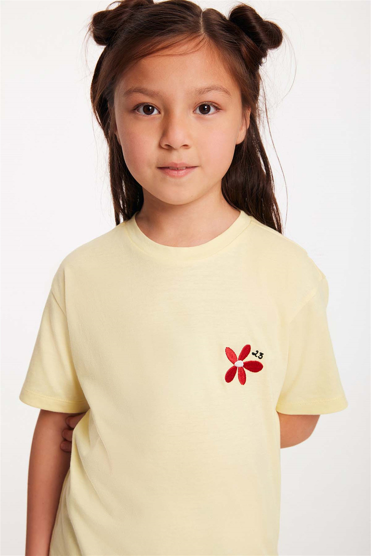 ANISE Örme Regular Fit Sarı  T-Shirt