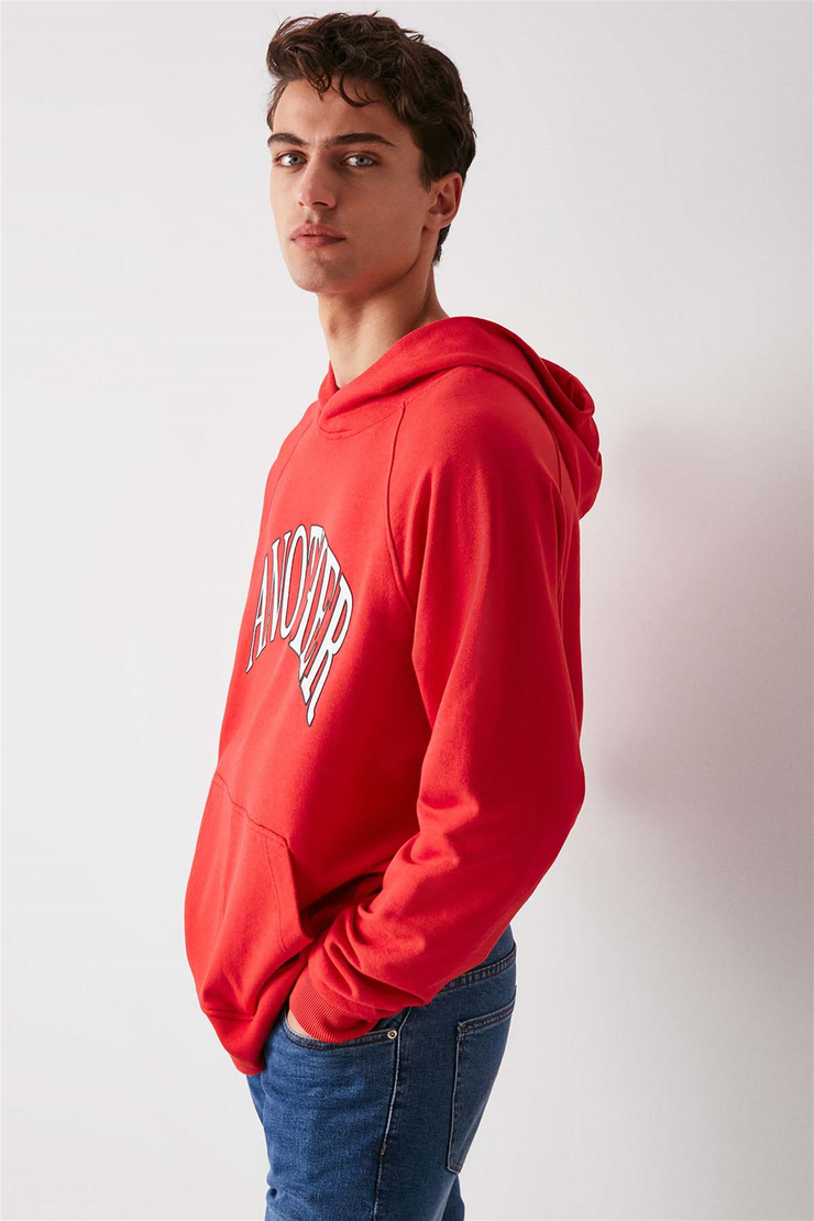 ANOTHER Örme Oversize Kırmızı  Sweatshirt