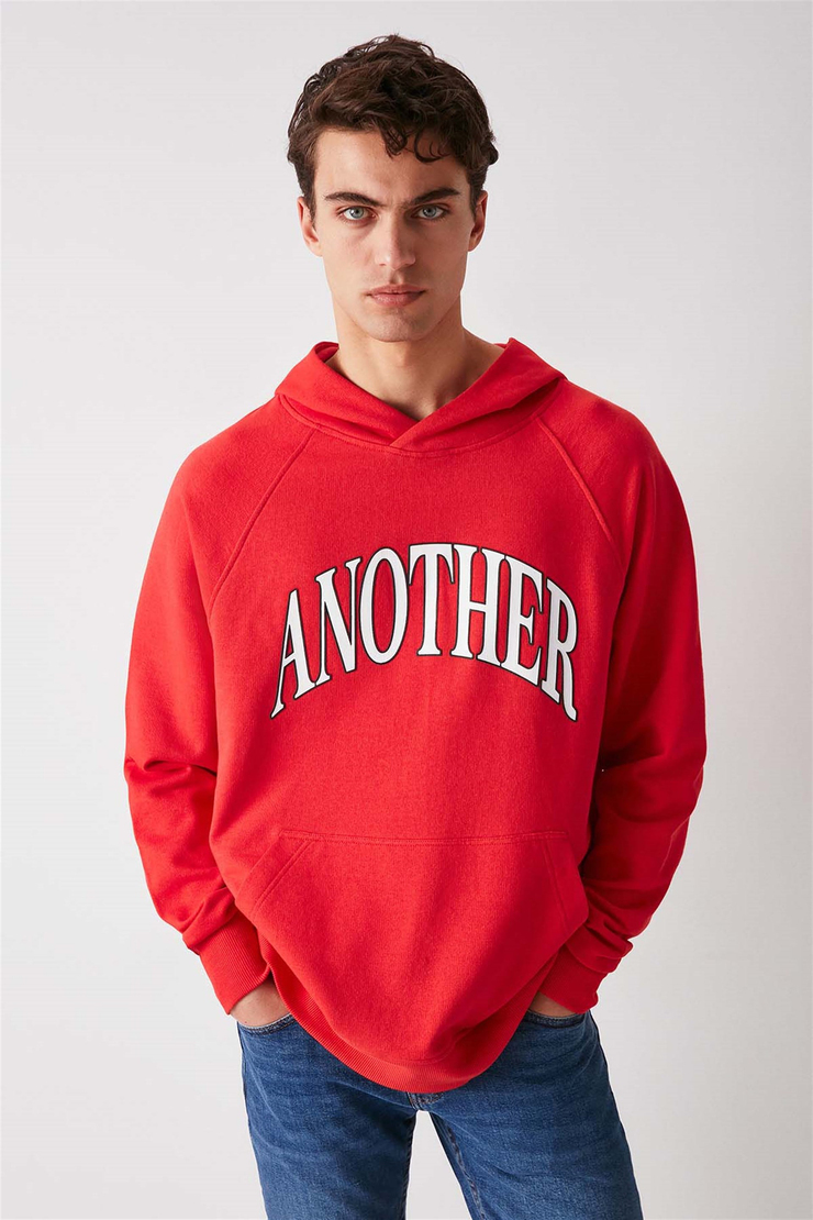 ANOTHER Örme Oversize Kırmızı  Sweatshirt