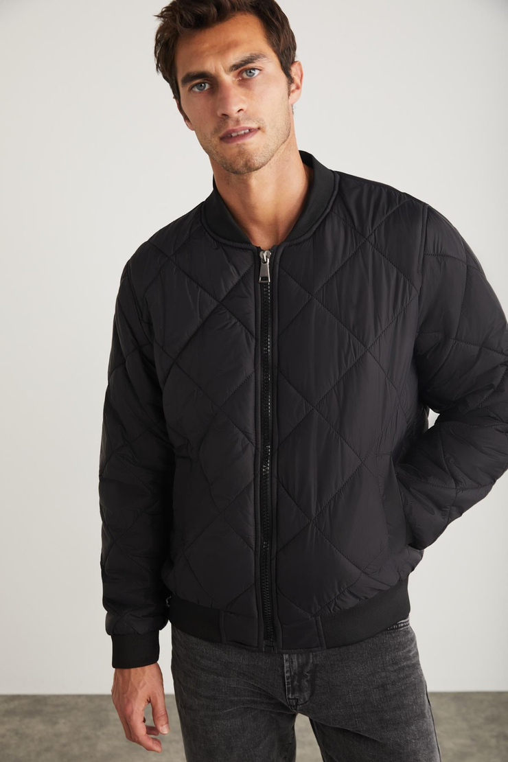 ANTOINE Kapitone Regular Siyah  Mont