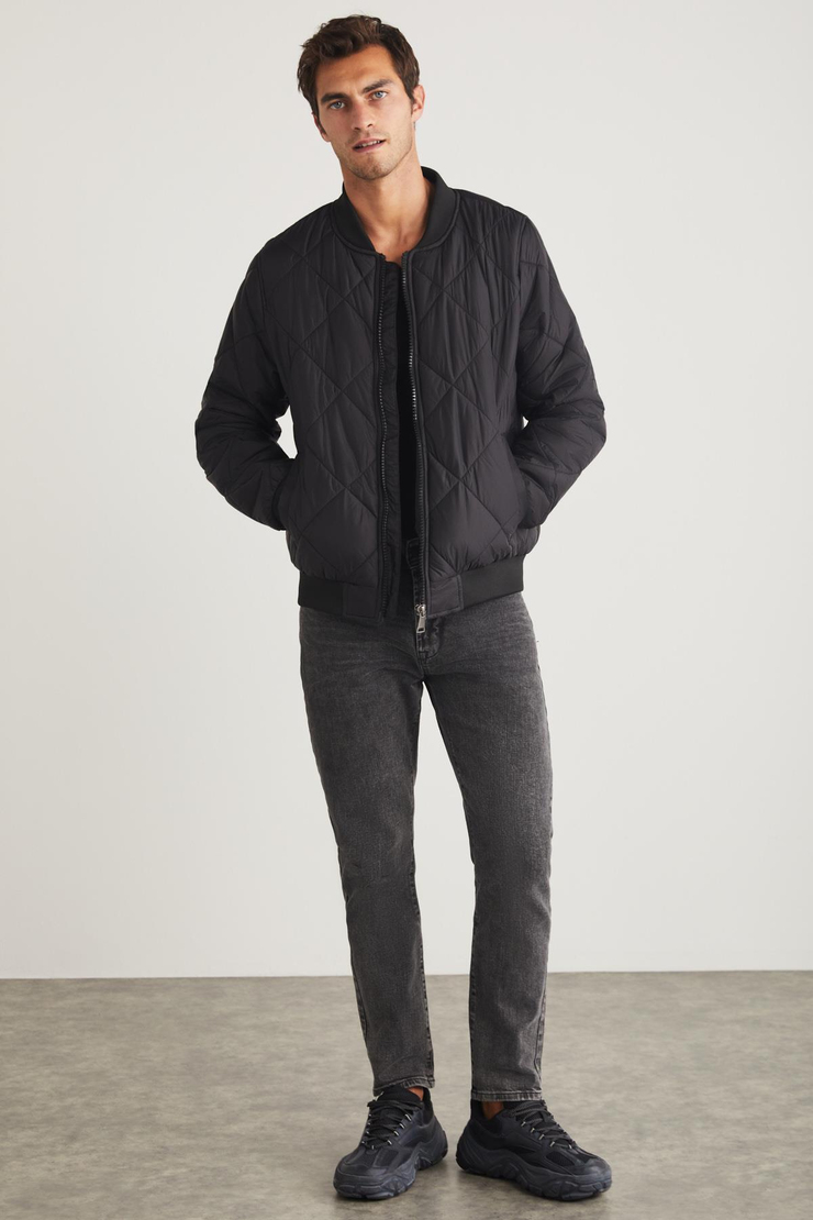 ANTOINE Kapitone Regular Siyah  Mont