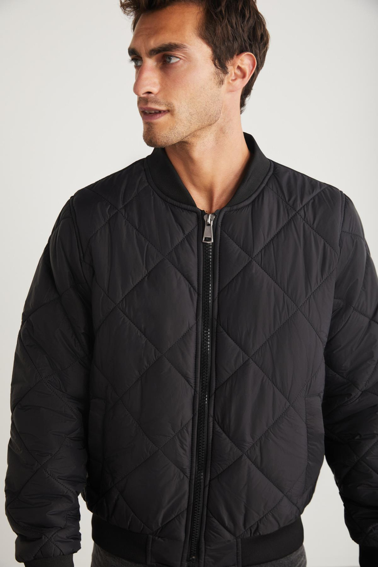 ANTOINE Kapitone Regular Siyah  Mont