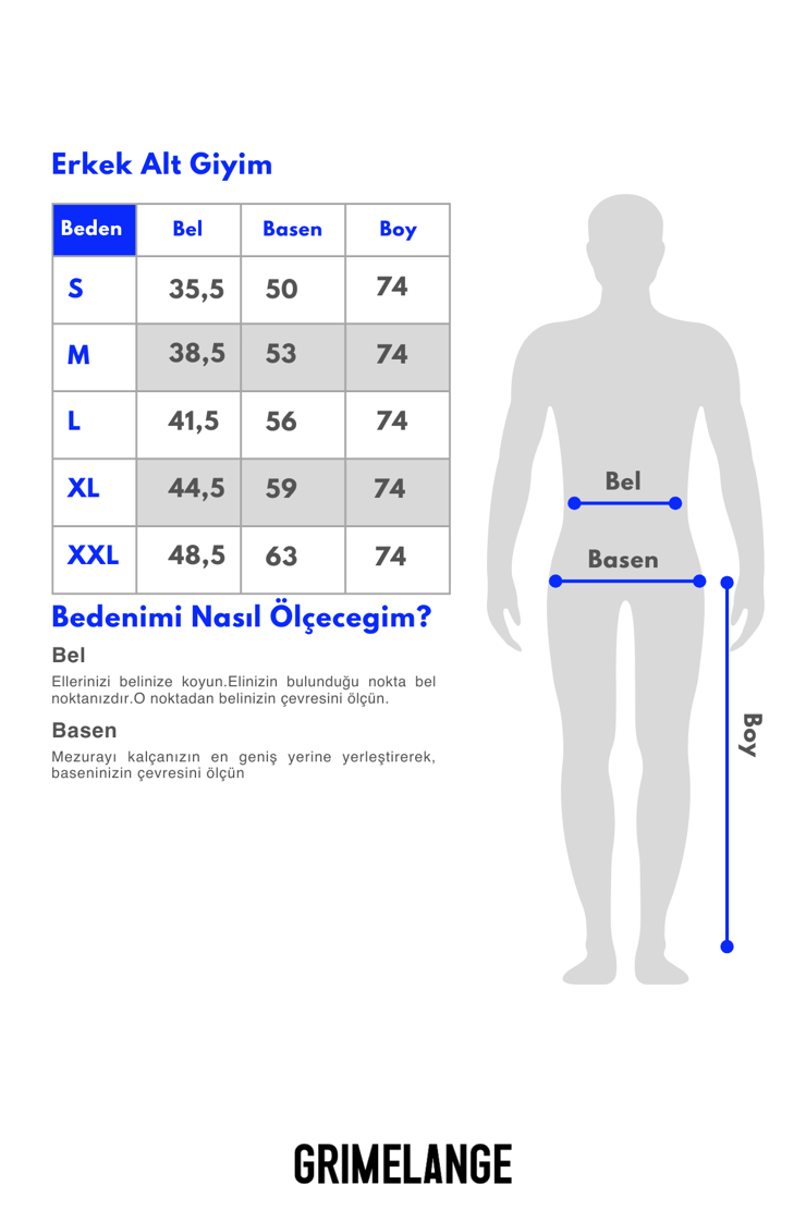 ARAUJO Erkek Beli Lastikli Relaxed Fit Siyah Eşofman Altı