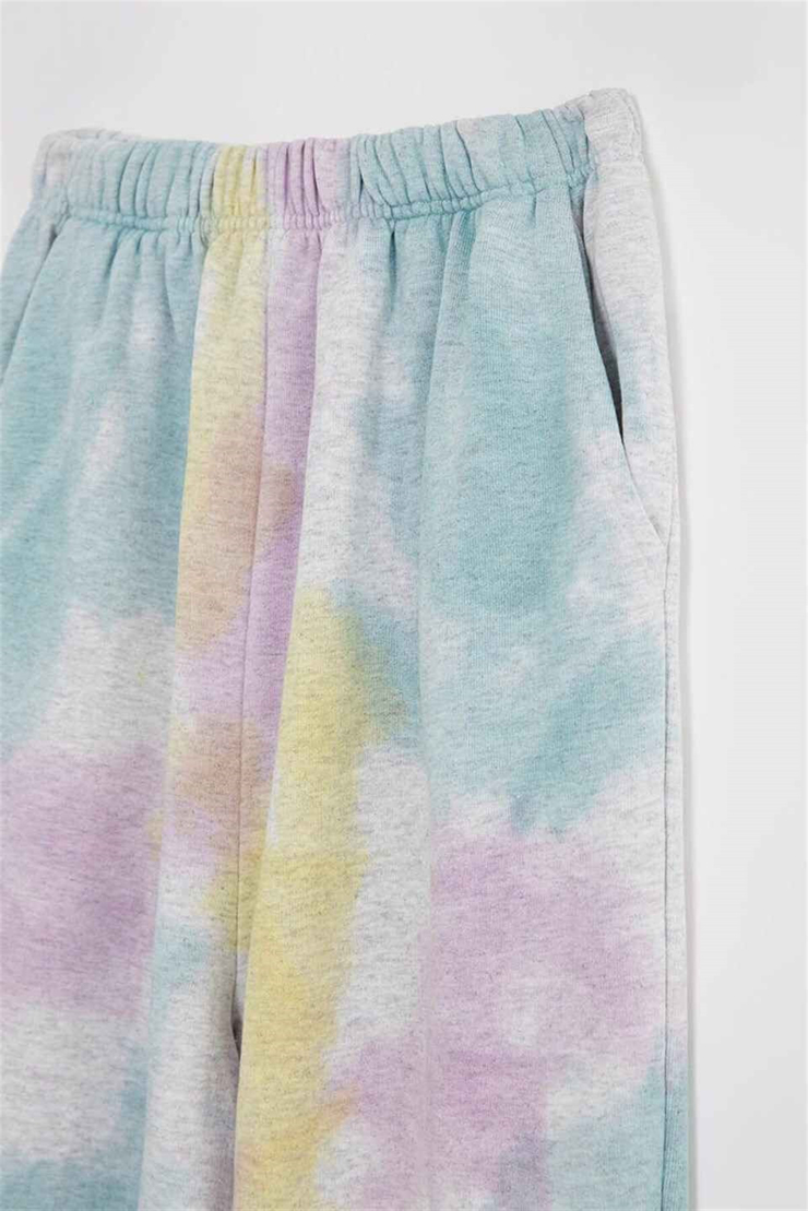 ASHA Kadın Çok Renkli Batik  Comfort Fit Eşofman Altı