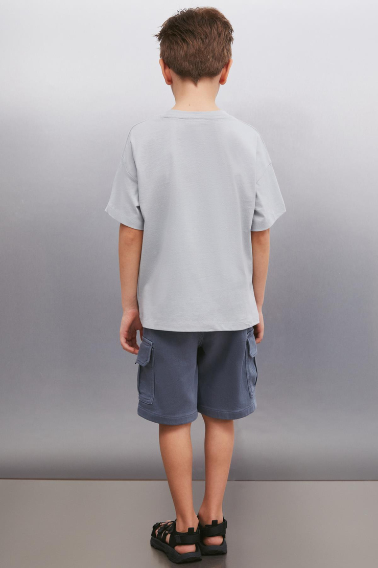 BALFOUR  Relaxed Gri Tekli T-Shirt