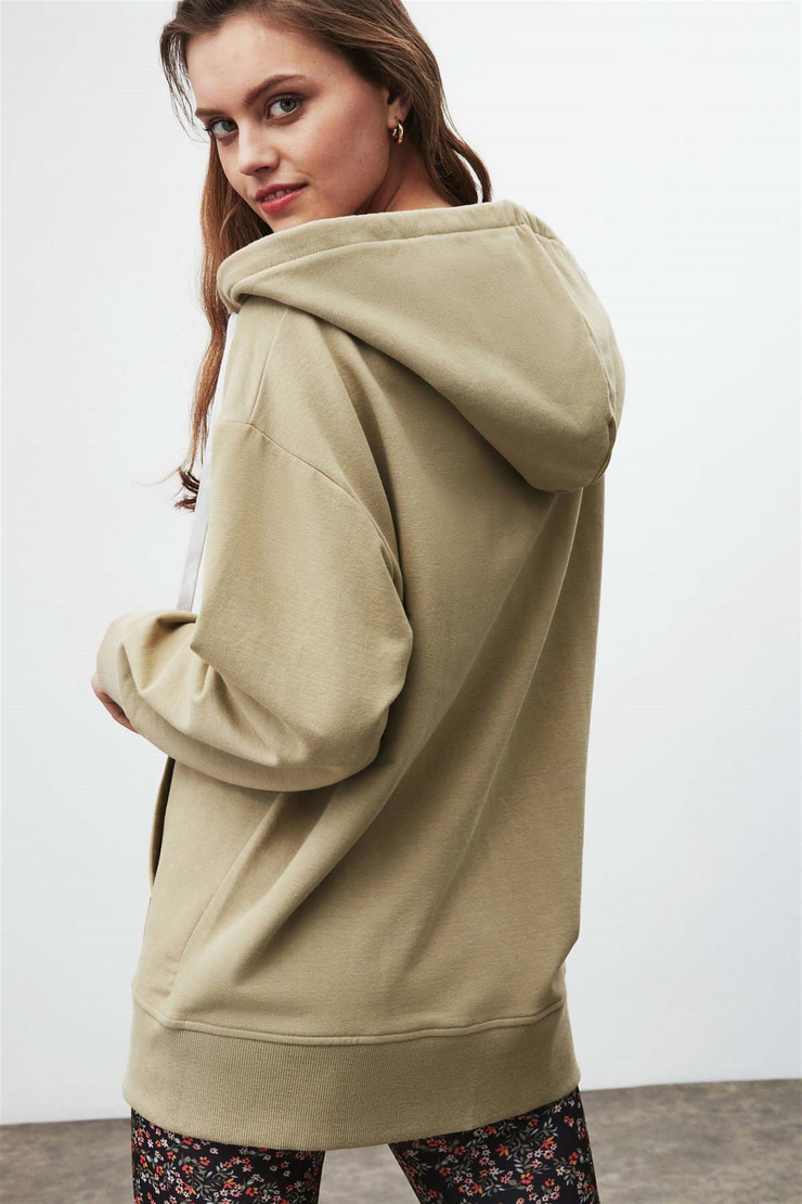 BANNY Örme Comfort Fit Bej  Sweatshirt