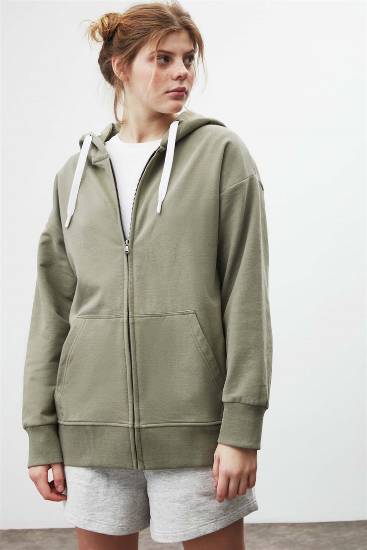 BANNY Örme Comfort Fit Haki  Sweatshirt