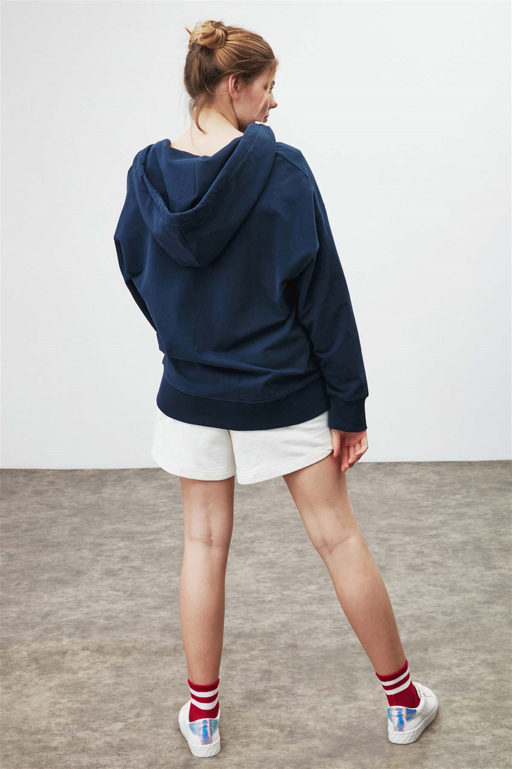 BANNY Örme Comfort Fit Lacivert  Sweatshirt