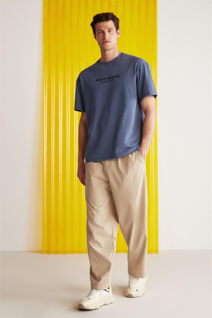 BASTIAN Örme  Lacivert  T-Shirt