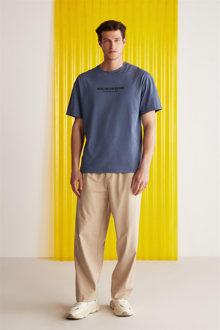 BASTIAN Örme  Lacivert  T-Shirt
